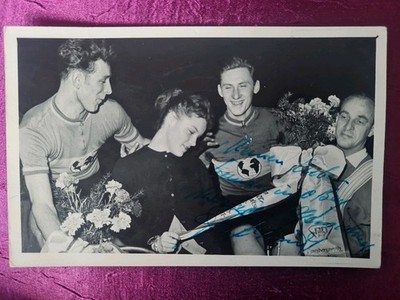 Original Autogrammkarte von Romy Schneider, handsigniert mit pers. Widmung