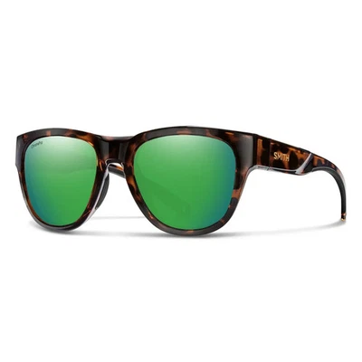 Smith Optics ROCKAWAY Tortoise ChromaPop POLARIZED Green Mirror GLASS Sunglass - Image 1 of 4