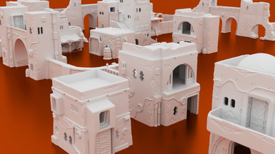 32mm Pilgrim City Mega Terrain Bundle 11 Sci-Fi Buildings Star Wars Legion