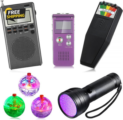 7 Pcs Ghost Hunting Equipment Kit 1 Electromagnetic  Radiation Detector