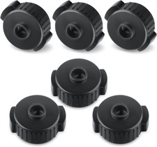 6Pcs Quick Release Cymbal Nuts, 8Mm Cymbal Mate Nut Black Plastic Cymbal Lock Nu