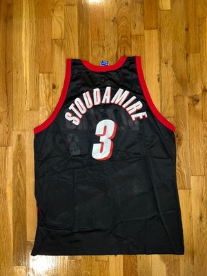 STOUDAMIRE 3 ユニフォーム サイン入り NBA DAMON STOUDAMIRE Champion PORTLAND TRAIL BLAZERS Jersey 48 NBA