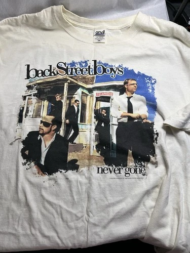 Backstreet Boys Never Gone 2005 Tour T-Shirt Adult Size XL- 2000s vintage concert t-shirt, vintage, size XL, single stitch, B+ condition