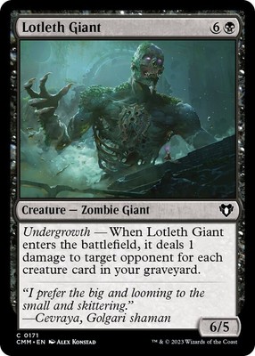NM Lotleth Giant, MTG, Commander Masters, Magic the Gathering, 171