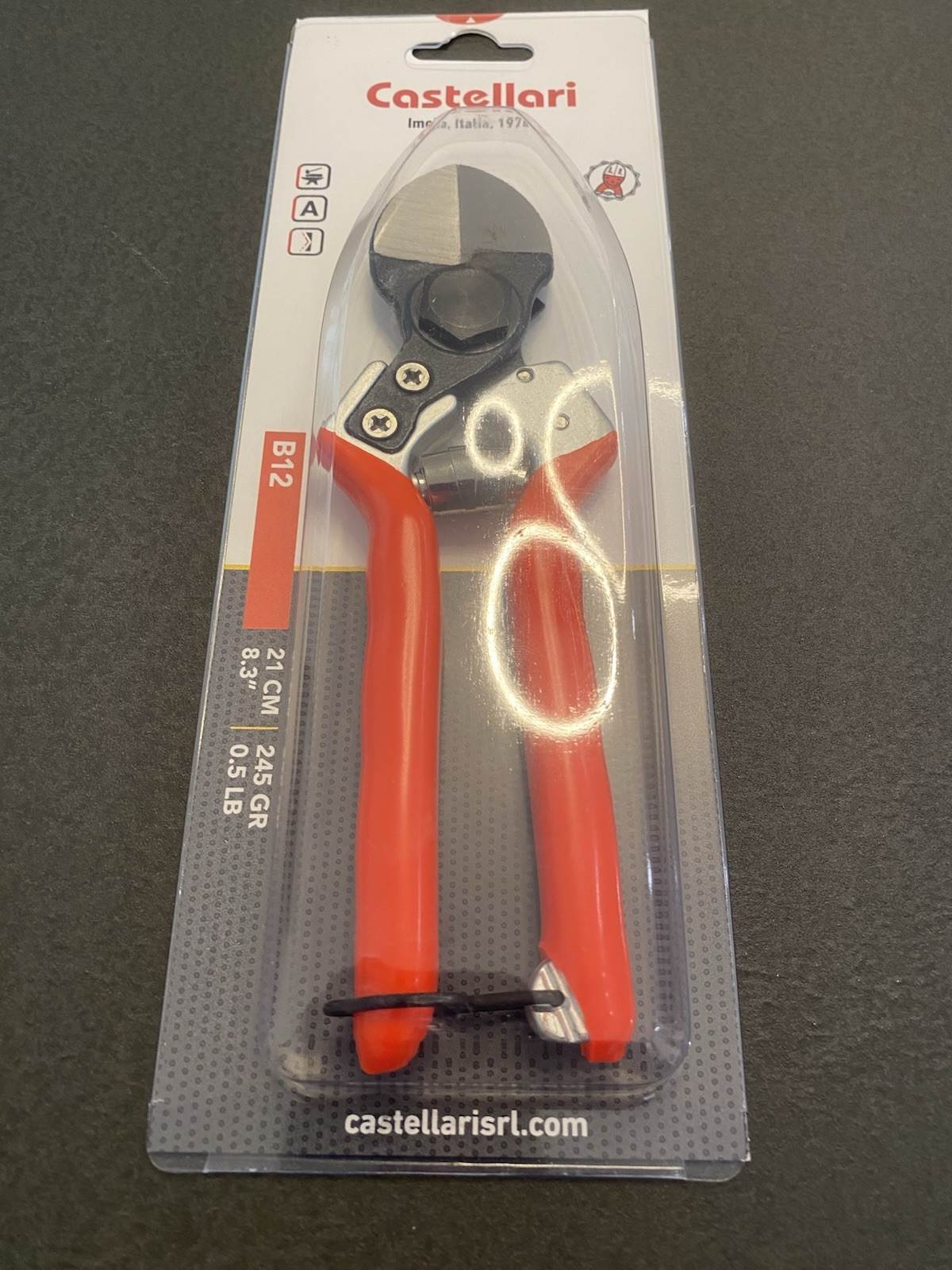 Forbice Potatura B12 Castellari Doppio Taglio 21 cm - Acciaio Forgiato