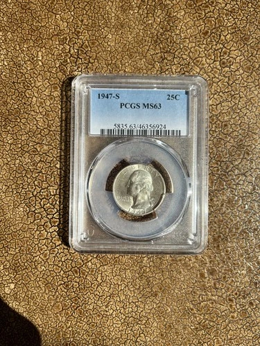 1947-S 25C Washington Quarter PCGS MS63