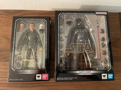 SH Figuarts Star Wars Return of The Jedi Darth Vader + Luke Skywalker Figure Lot