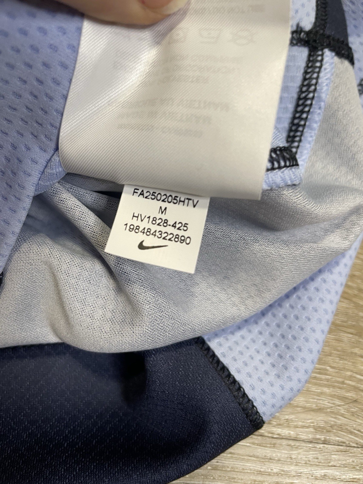 NWT Nike Strike+ Dri-FIT Mens M Short Sleeve Soccer Shirt Jersey HV1828-425 Blue thumbnail 9