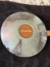 Vintage Apache 9.5 Clip-on Hubcap Wheel Cover Chrome Trucktrailer Rare
