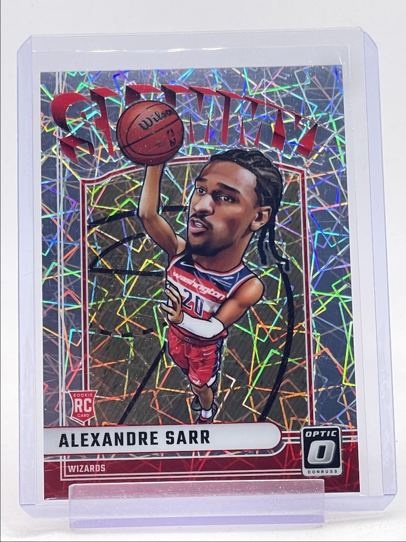 ALEXANDRE SARR 2024-25 DONRUSS OPTIC SLAMMY ROOKIE LAZER PRIZM RC Q2045
