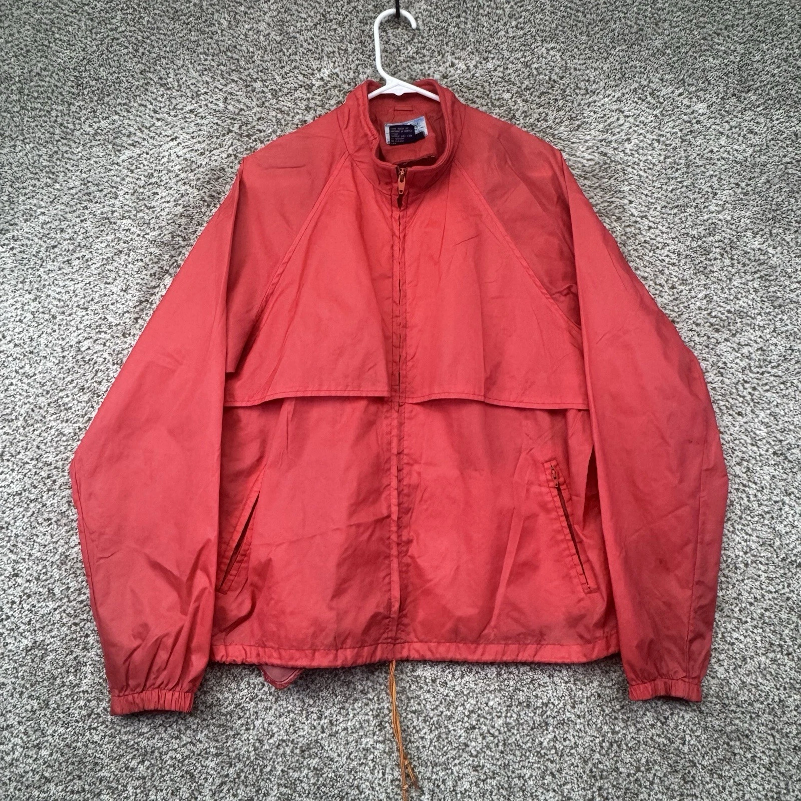 Vintage 90s Snow Lion Windbreaker Jacket Womens Large Punk Nylon Full Zip Vented