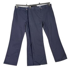 Childrens Place Pants Boys 12 Husky Navy Dress Flat Front Modern Essentials NWT
