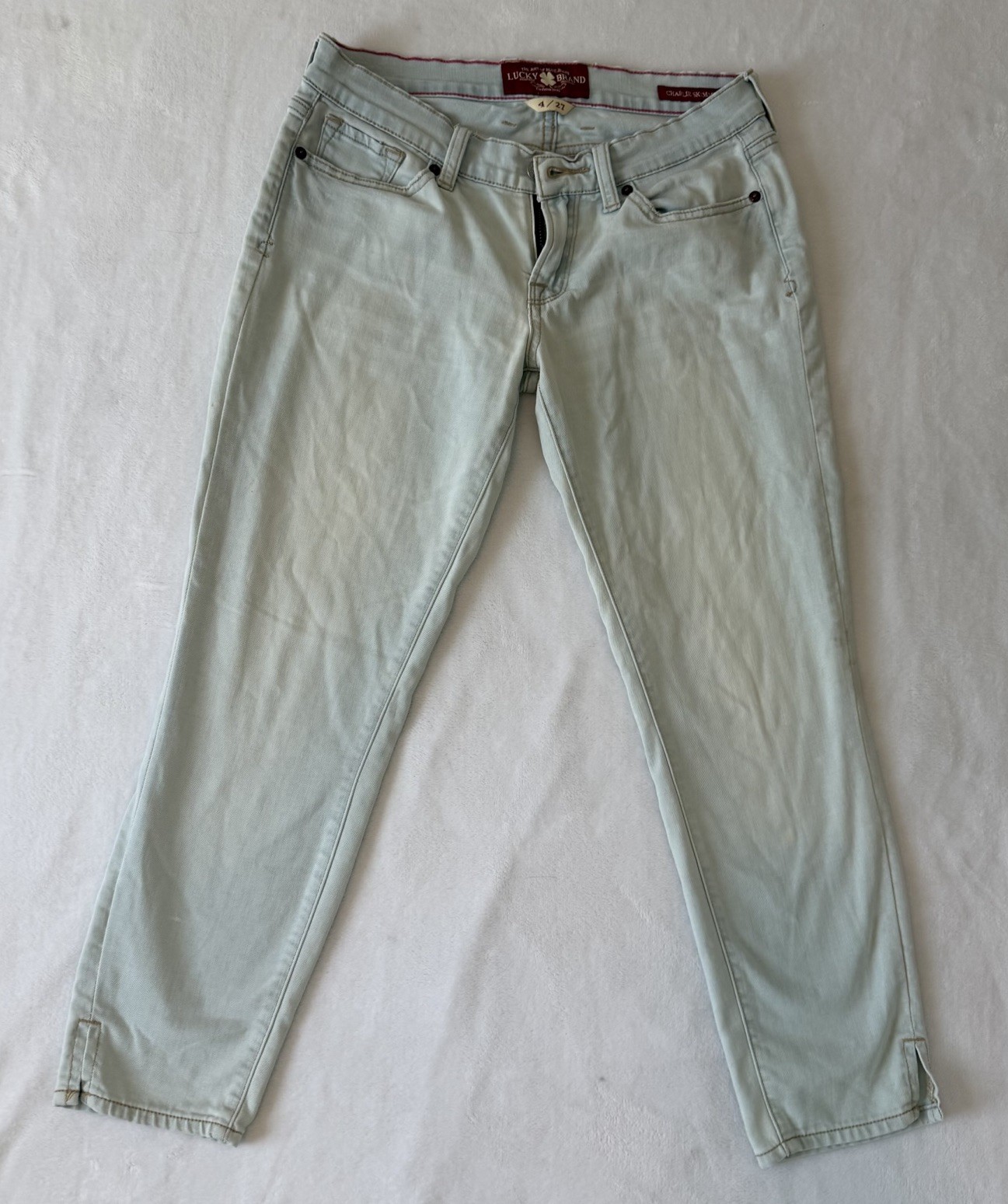 4/27 Light Wash Blue Stretch