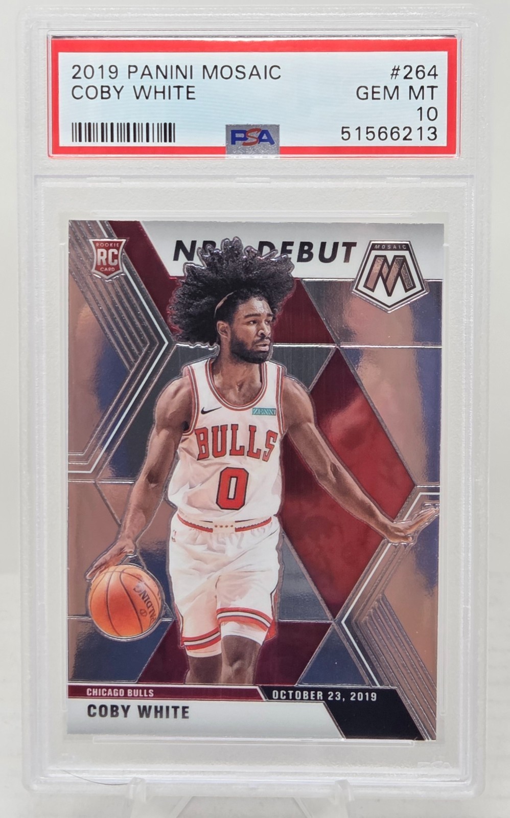 2019 Mosaic COBY WHITE Rookie Card PSA 10 Gem Mint view 1