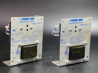 Lot of 2 Power One HAD15 0.4 A 15VDC Linear Power Supplies   Used   AS IS