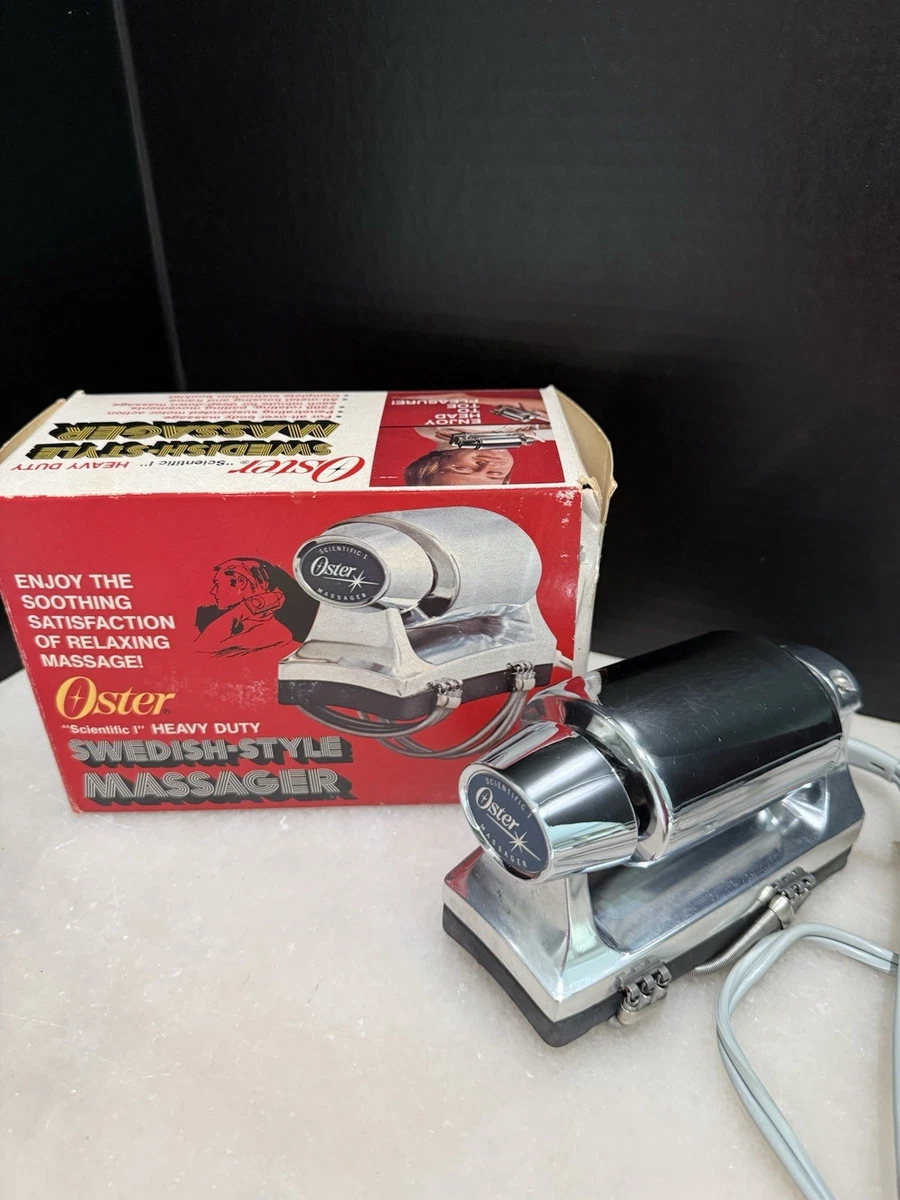 oster handheld vibrating massager VTG MCM Oster Hand Held Vibrating Massager 237-02 Body Massagett USA Made main image 1