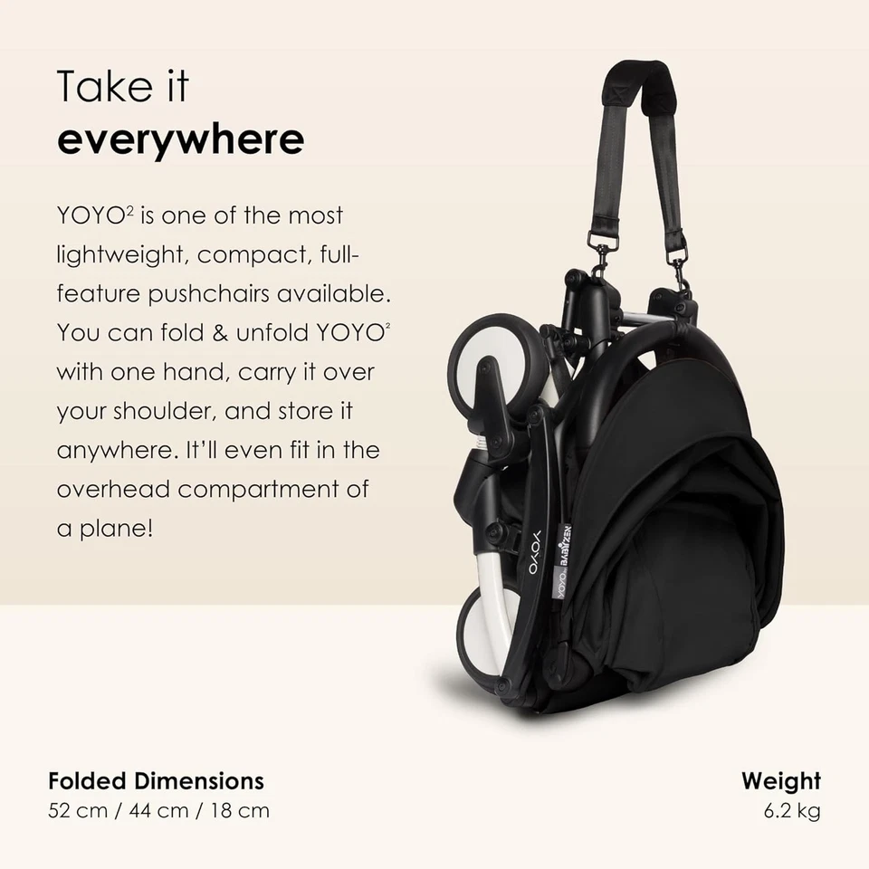 ⭐️ Babyzen YOYO2 Black Lightweight Stroller Pushchair Frame NEW - Image 4 of 4