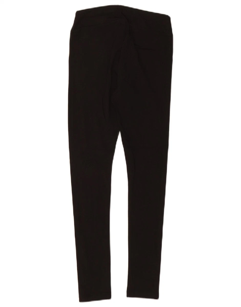 PUMA Womens Tight Fit Graphic Leggings UK 4 XS Black Cotton CB04
