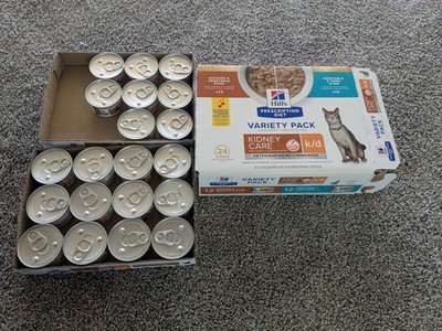 Lot of 20 Hill's k/d Variety (tuna, chicken) Cat Food  - 12/2027