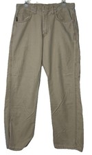 Bulwark Flame Resistant Carpenter Work Pant Canvas Sz34x32 CAT 2112 12 ATPV Tan