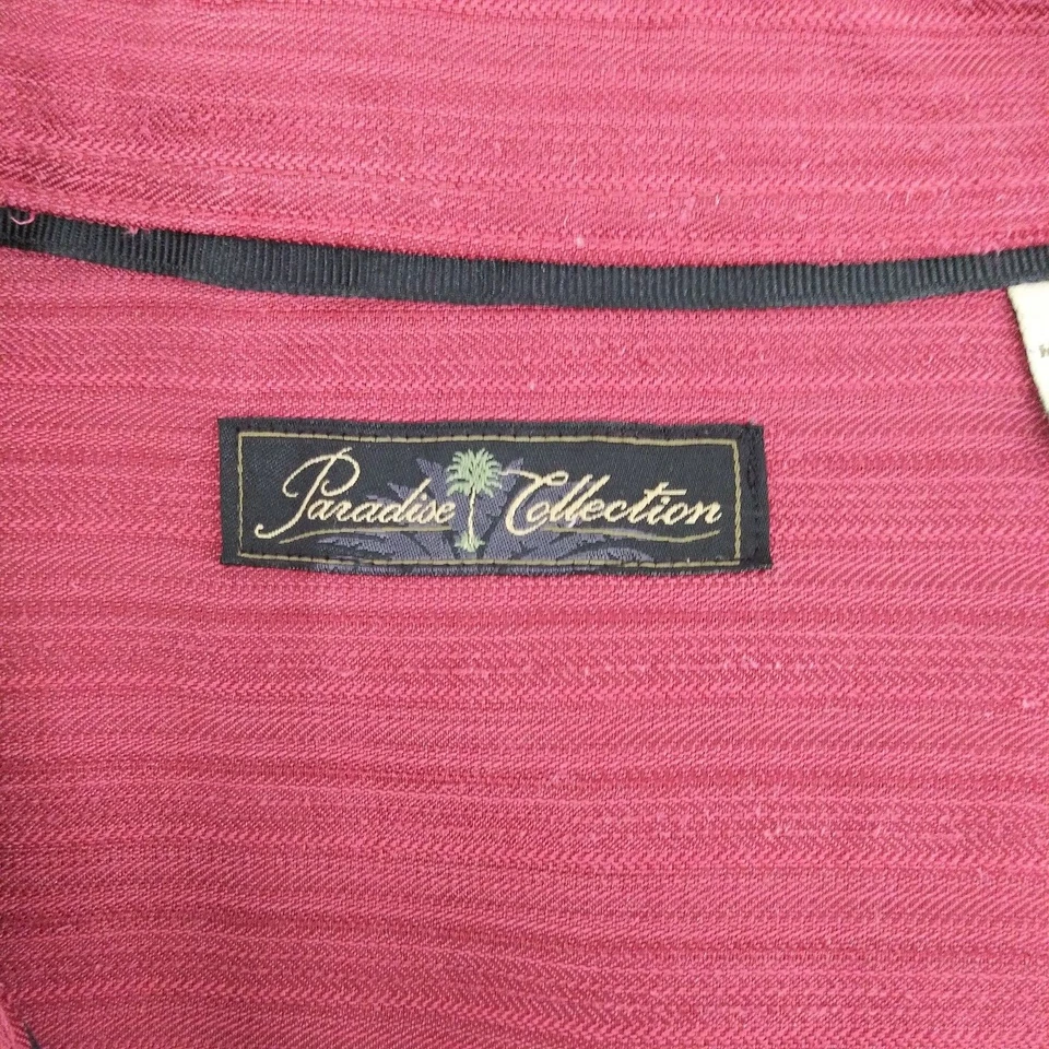 Camisa Paradise Collection Para Hombre Talla M Manga Larga Con Botones Roja Modal Foto 4 de 4