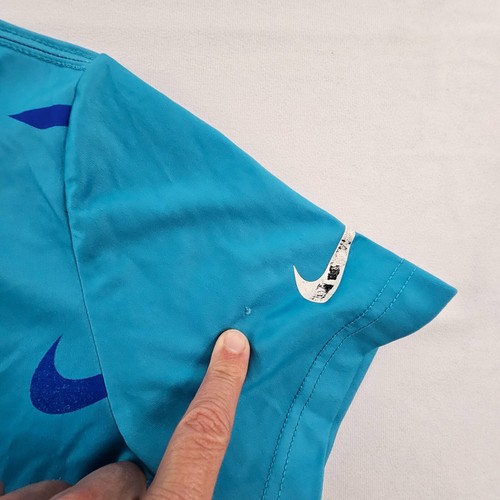 Nike 3 Brand Blue Short Sleeve Performance Graphic Print T-Shirt Youth M - Picture 7 of 12