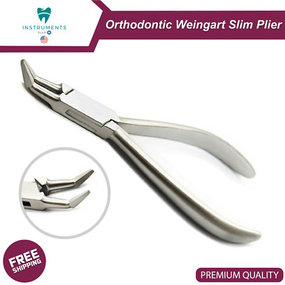 Pince Orthodontique Slim WEINGART En Acier Inoxydable - Pour Pose Et Retrait Des Arcs Dentaires - Neuf, Garantie 3 Ans