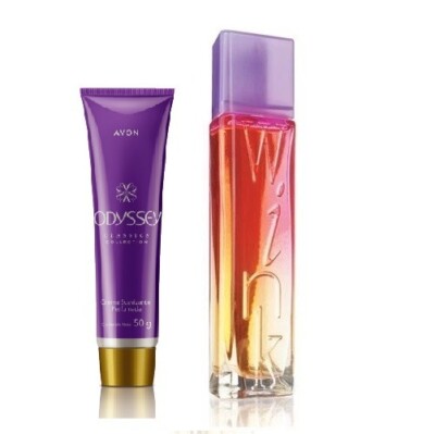 WINK PERFUME PARA DAMA DE AVON SET 2 Piezas perfume y 1 crema perfumada Odyssey