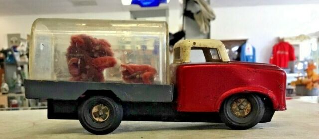 VINTAGE TRUCK MF 893 ANIMAL FAMILY VAN FRICTION TOY CAR CHINA 1960 MONKEY&BABY VINTAGE TRUCK MF 893 ANIMAL FAMILY VAN FRICTION TOY CAR CHINA 1960 MONKEY&BABY