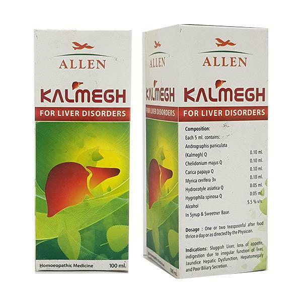 Allen Homeopathic Kalmegh Syrup (100ml) for Liver Disorder, Hepatitis