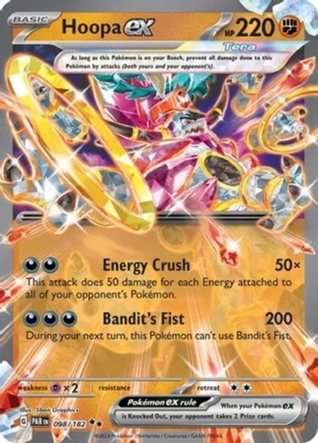 x1 Hoopa ex - 098/182 - Double Rare Pokemon SV04 Paradox Rift M/NM