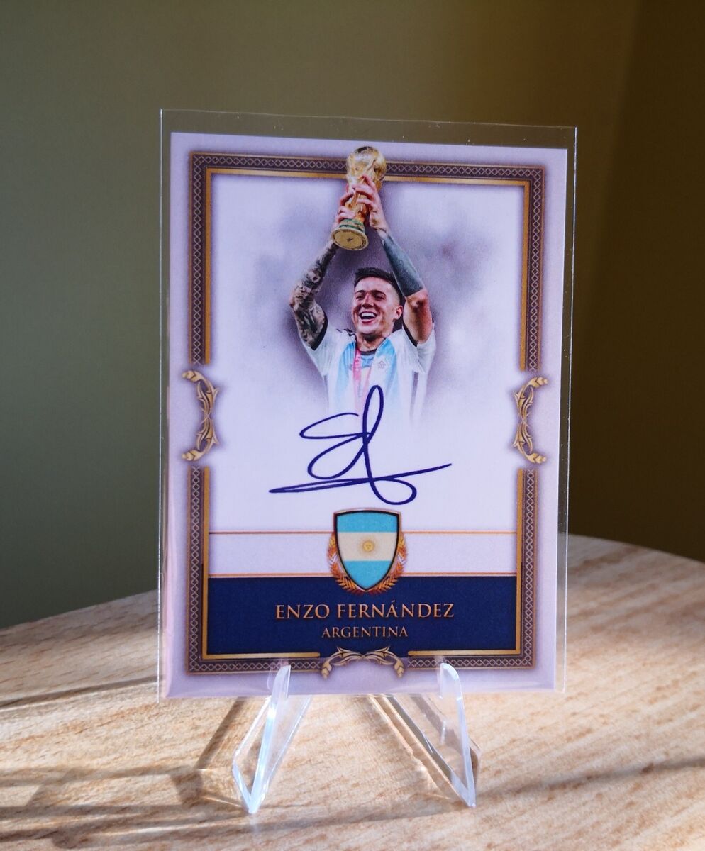 2022 Enzo FERNANDEZ World champion SIGNATURE card (auto prnt 2022 Enzo FERNANDEZ World champion SIGNATURE card (auto prnt