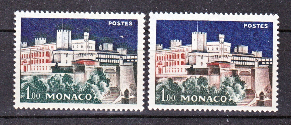 Monaco 550 variété remparts gris et brun NEUF**.TB MNH sin charnela - Photo 1/1