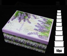 SCATOLA CONTENITORE CARTONE ARMADIO ABITI UFFICIO ARCHIVIO 10 PZ VARIE FANTASIE