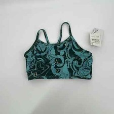 Z by Zella Girls' Strappy Sports Bra Teal Reef Meridian Print M 8/10 NWT