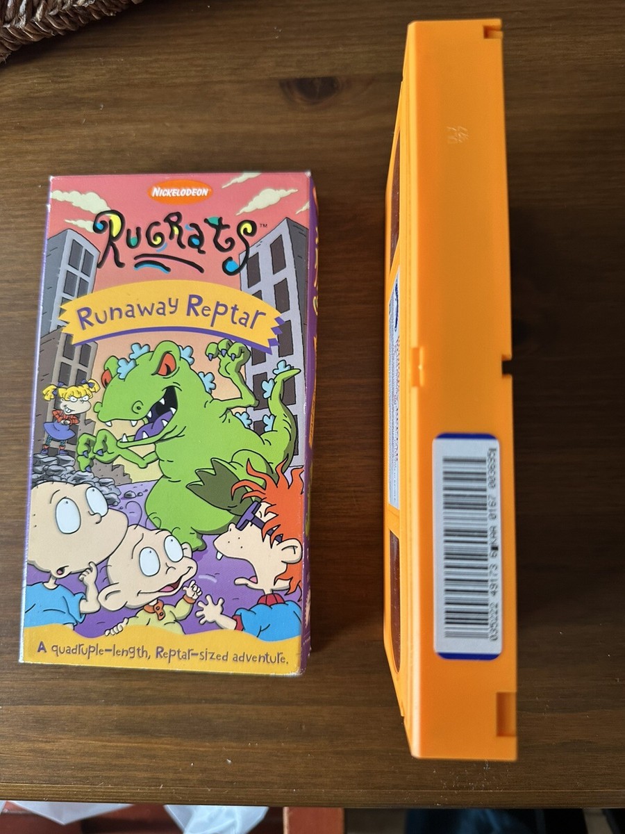 Rugrats Runaway Reptar VHS movie RARE Blockbuster Rental | eBay