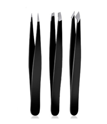 Pinzette Haarentfernung Profi Qualität Pinzetten Set 3 teilig Tweezers Set