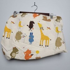 CRATE KIDS LAND OF NOD animals crib sheet GUC