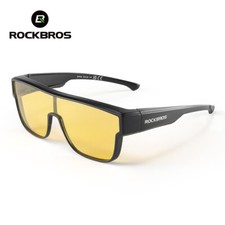 ROCKBROS Oversized Polarized FitOver Glasses Sunglasses Shades for Unisex Yellow
