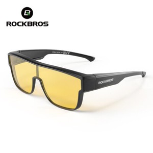 ROCKBROS Oversized Polarized FitOver Glasses Sunglasses Shades for Unisex Yellow