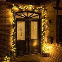 Led Weihnachts Girlande 5M - GrüN - Tannen Deko Lichterkette + Baum Kugeln AußEn