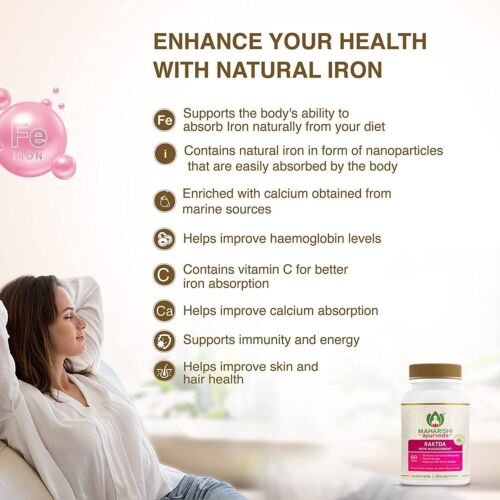 Maharishi Ayurveda Raktda Tablets For Men and Women 60 Tablets Pack Free Ship - Bild 4 von 6