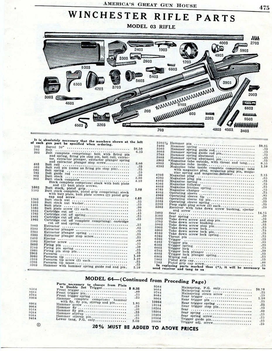 Winchester 30 30 Rifle Parts