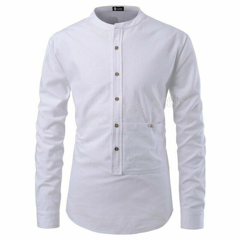 pullover shirt with collar and pocket