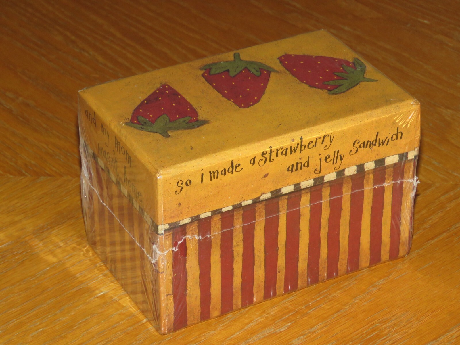 Dan Di Paolo Art - Strawberry Jelly Sandwich - Lang August Moon Recipe Card Box