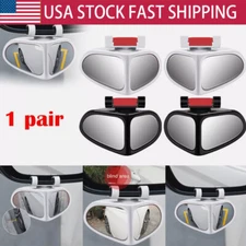 1 Pair Blind Spot Mirror Auto 360° Wide Angle Convex Rear Side View Car SUV