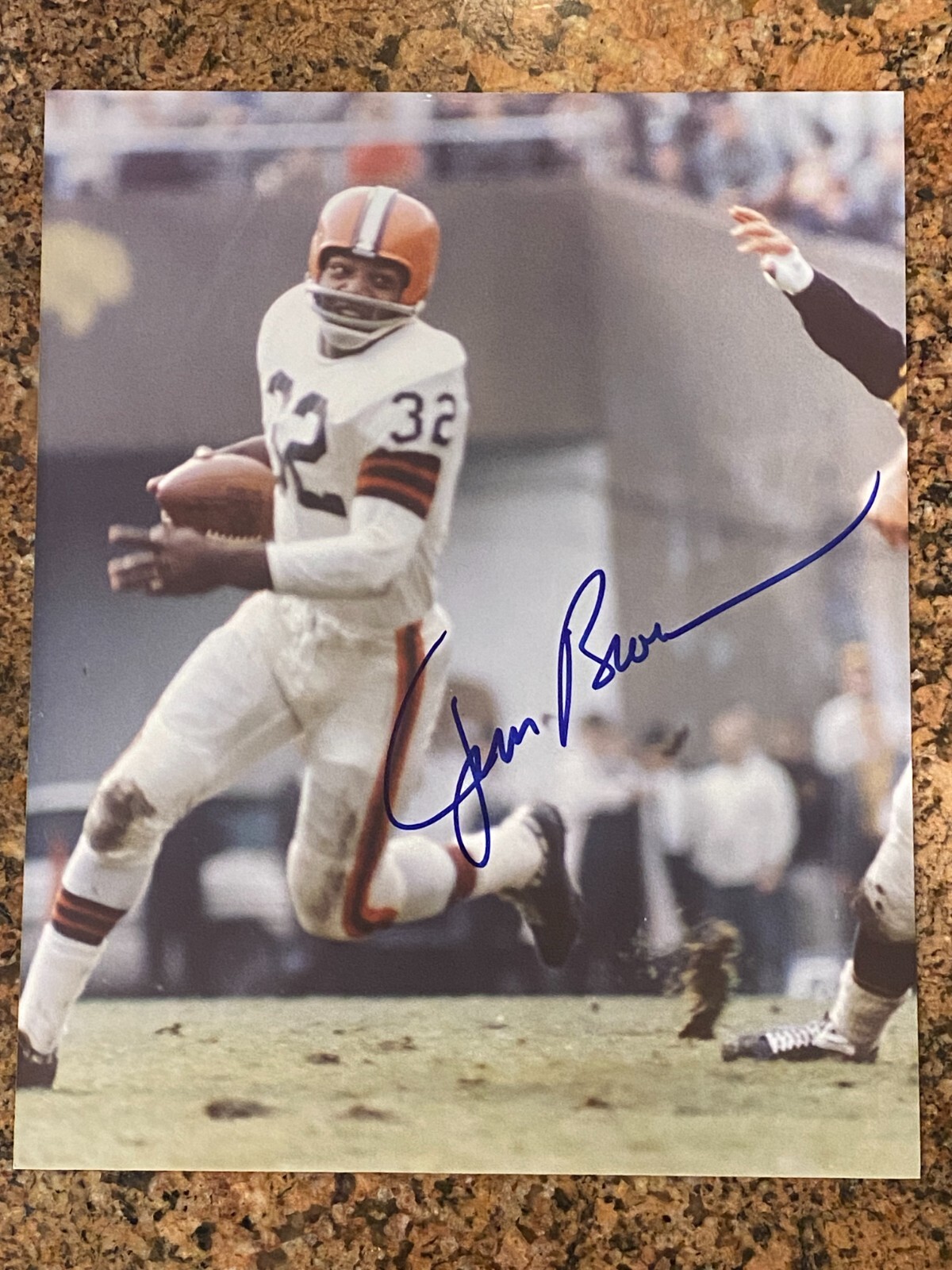 Jim Brown Autographed Signed Cleveland Browns 8x10 photo JSA 