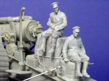 Resicast 1/35 2 Seated Soldiers & Stowage Set for British 8-inch Howitzer GBS018
