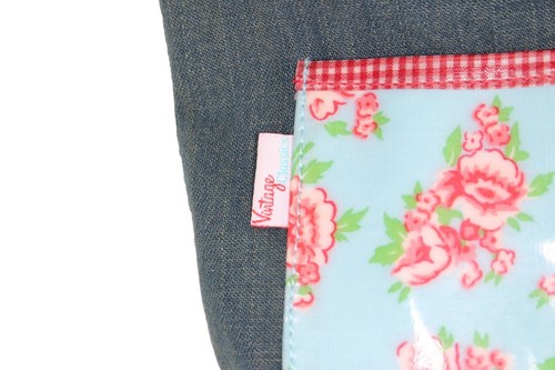 10" x 13" BEUTELTASCHE Shopper Shopping KATASTROPHEN DESIGNS Vintage Klassiker HALTEHALLE - Bild 4 von 5