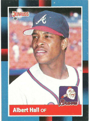 ALBERT HALL ATLANTA BRAVES #290 - DONRUSS NM-MT 1988